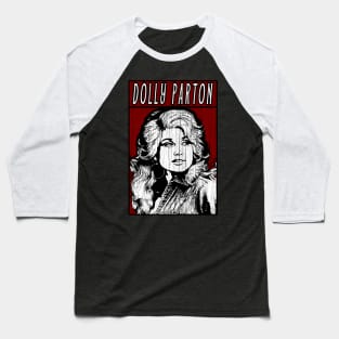 Vintage Retro Dolly Parton Baseball T-Shirt